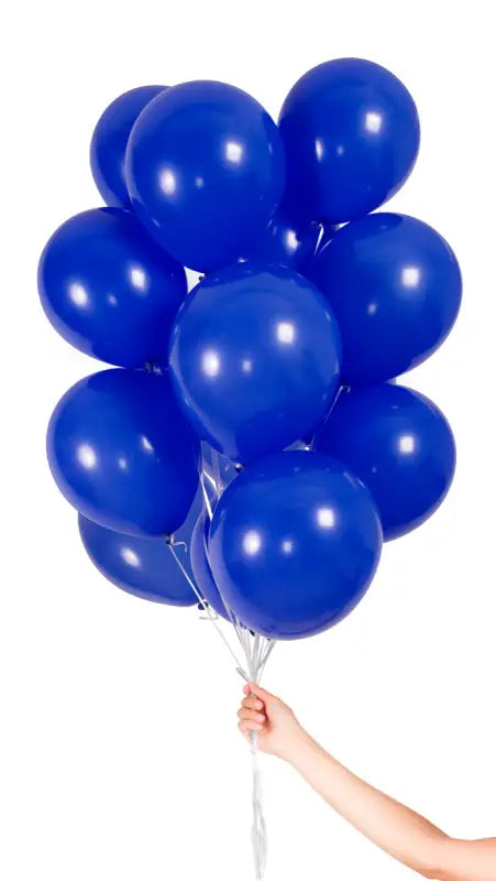Mörkblå ballonger med band 23 cm - 30 stycken - Ballong