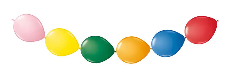 Multicolor Balloon Garland - Button Balloons - 3 meter - Latexballonger