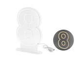 Neon led - digit ’8’ white 50cm