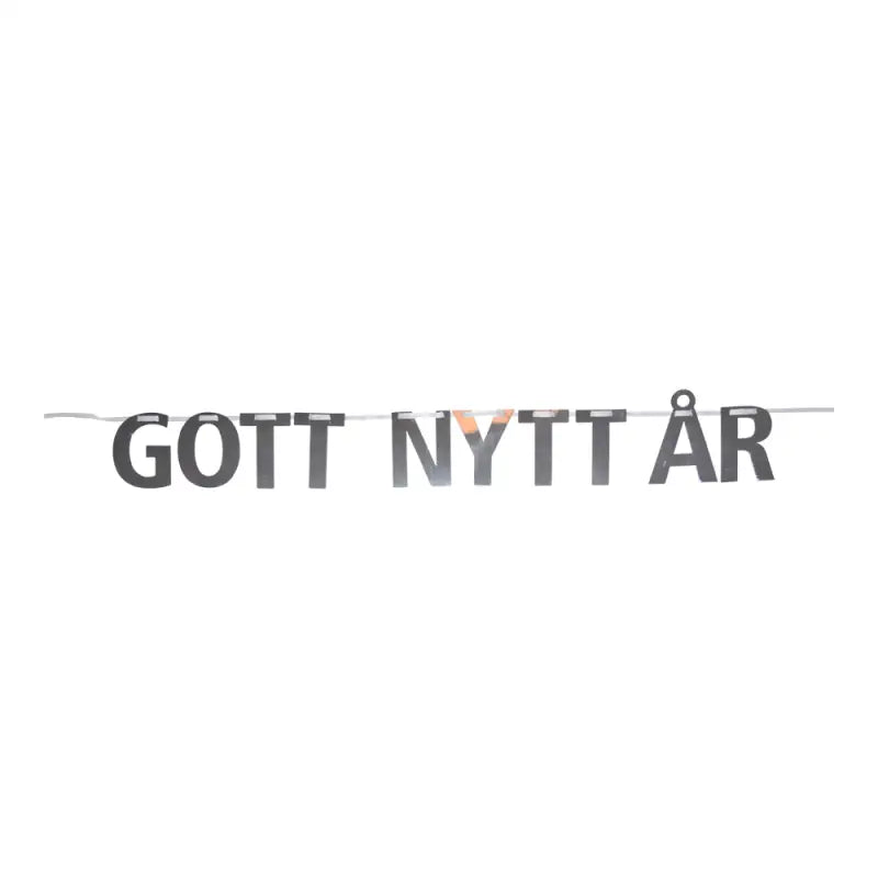 Nyårs banner gott nytt år silver