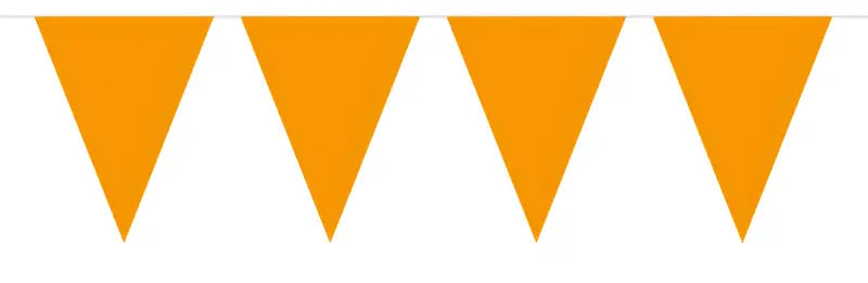 Orange Bunting Plain - 10 meter - Girlang
