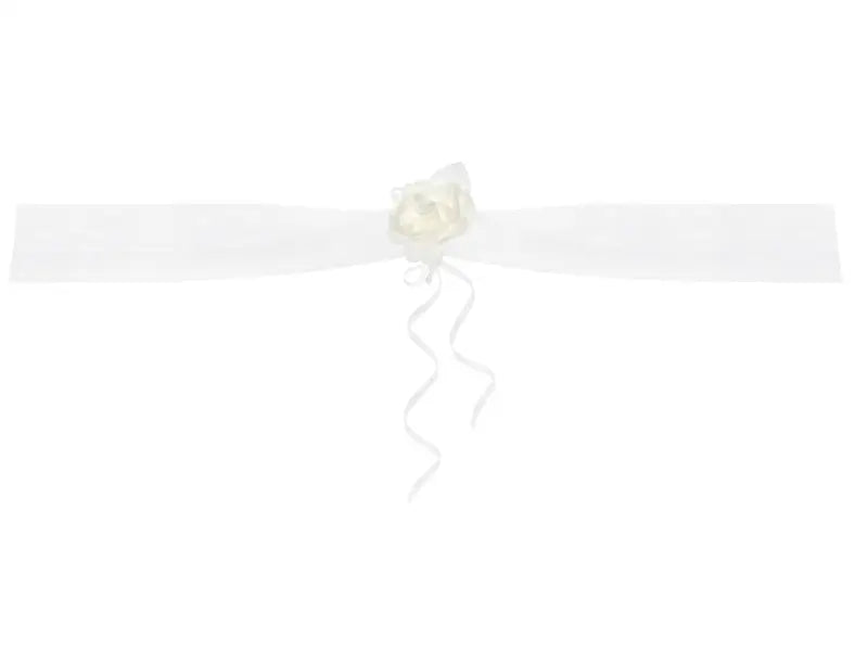 Organza garlands white 1.8m (1 pkt / 2 pc.)
