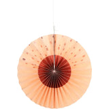 Pappersfläktar/rosetter elegant lush blush - 3 stycken