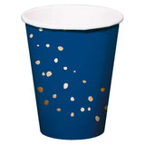 Pappersmug - Elegant True Blue - 250 ml - 8 stycken - Pappersmuggar