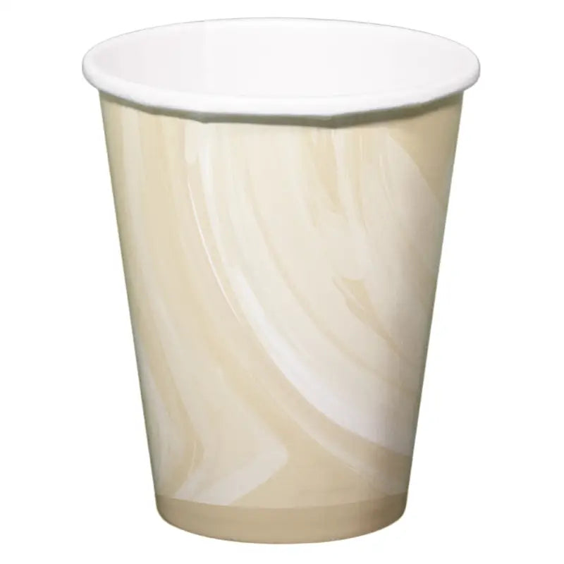 Pappersmug - MarmorBeige - 250 ml - 6stycken - Pappersmuggar