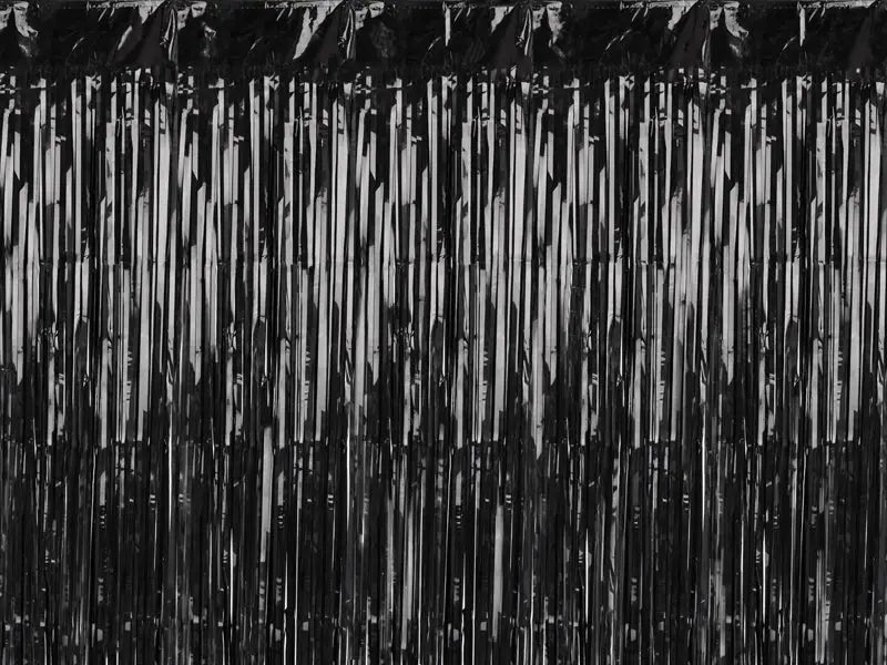 Party curtain black 100x200cm