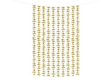 Party curtain - Flowers guld