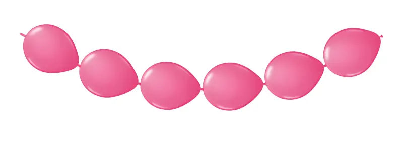 Pink Balloon Garland - Button Balloons - 3 meter - Latexballonger