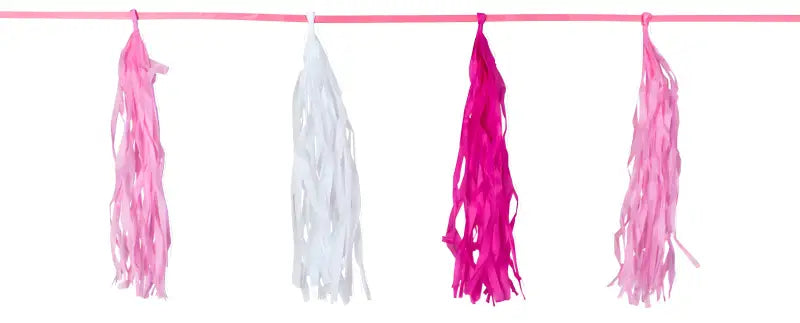 Pink Birth Garland Fringe - 3 meter - Girlang