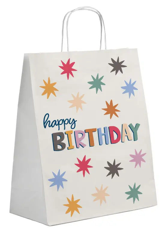 Presentpåsar - Starburst - 20 x 27 cm - 6 stycken - Presentpåsar