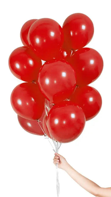 Röda ballonger med band 23 cm - 30 stycken - Ballong