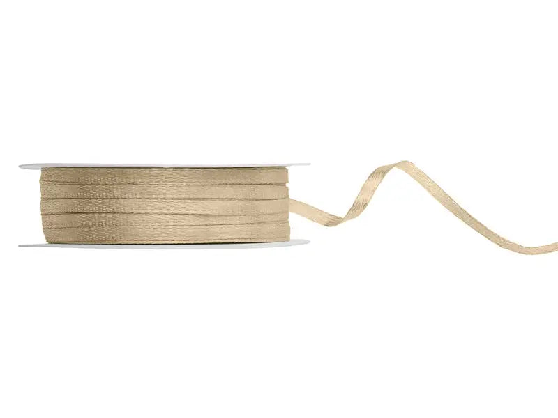 Satin Ribbon cold gold 3mm/50m