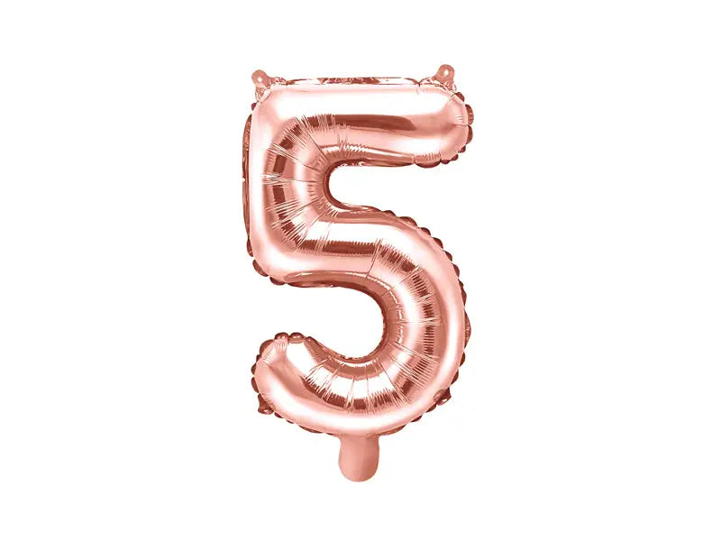 Sifferballong ’5’’ 35 cm roséguld