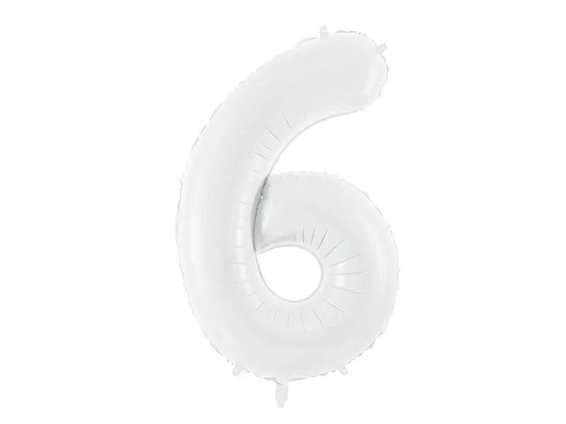Sifferballong ’6’’ 86 cm vit