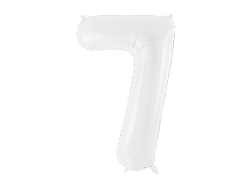 Sifferballong ’7’’ 86 cm vit