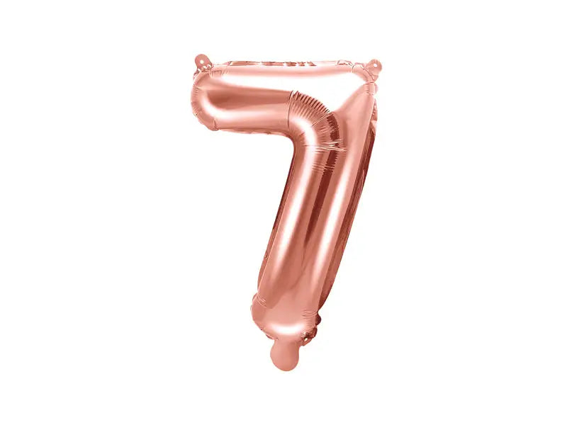Sifferballong ’7’’ 35 cm roséguld