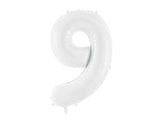 Sifferballong ’9’’ 86 cm vit