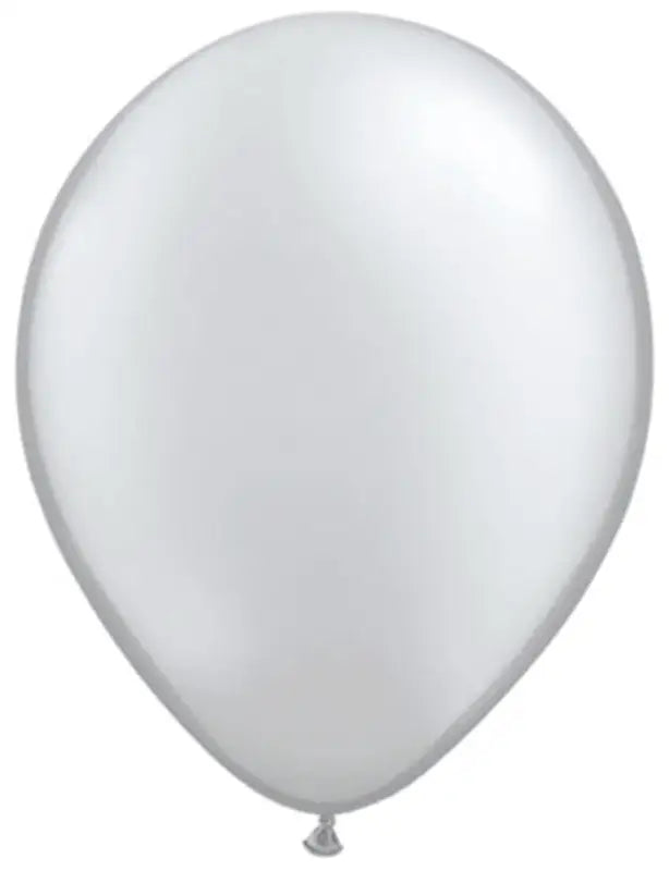 Silver Metallic Balloons 30cm - 10 stycken - Latexballonger