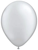 Silver Metallic Balloons 30cm - 10 stycken - Latexballonger