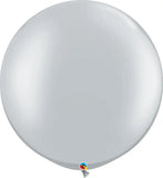 Silverpärlballonger 90cm - 2 st