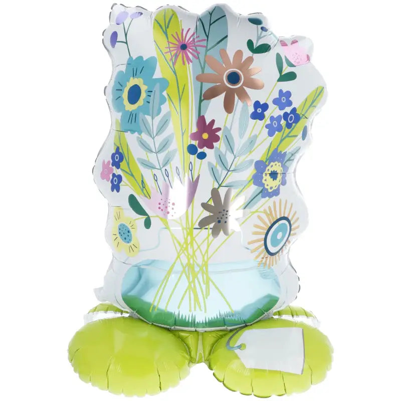 Stående folieballong - Blommor - 53 x 77 cm - Folieballong