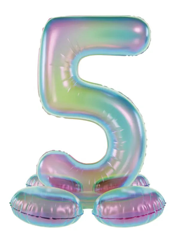 Stående folieballong - iriserande - figur 5 - 72 cm