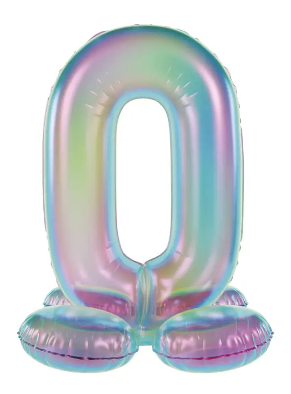 Stående folieballong - iriserande - figur - 72 cm