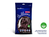Starka ballonger 23 cm metallisk vinröd 100-pack