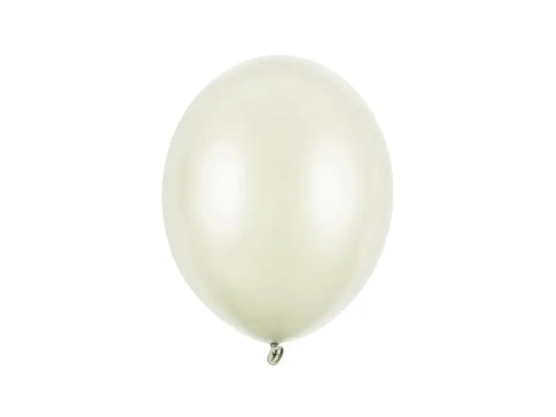 Starka Ballonger 27 cm Ljusgrädde Metallic 100-pack