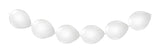 White Balloon Garland - Button Balloons - 3 meter - Latexballonger