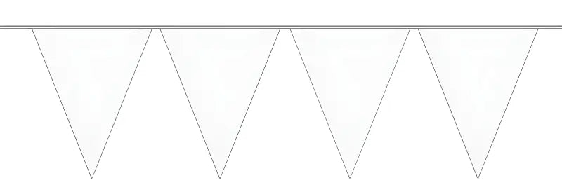 White Mini Bunting - 3 meter - Girlang